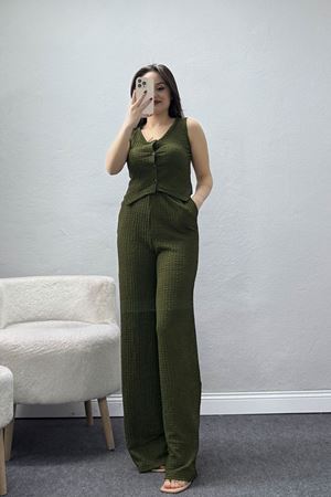 Bubble Düğmeli İkili Takım Yeşil - 32244.1857.