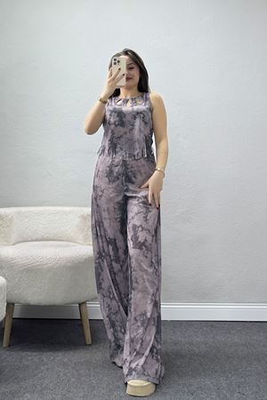 Yaka Detaylı Süprem İkili Takım Gri - 32249.1857.