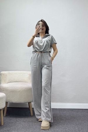 2 İplik Stoperli Eşofman Takımı Boyalıgri - 52246.1857.