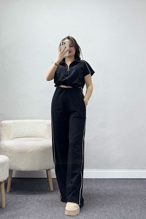 2 İplik Stoperli Eşofman Takımı Siyah - 52246.1857.