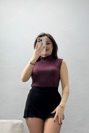 Kolsuz Yarım Balıkçı Body Mürdüm - 21757.200.