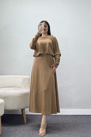 Modal Kumaş Bluzlu İkili Takım Bisküvi - 4179.1247.