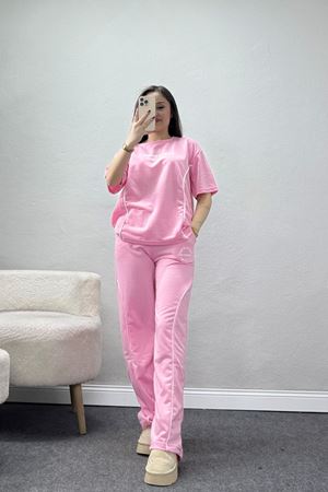 Biyeli Eşofman Takımı Pembe - 52275.1005.