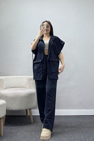 Modal Fermuarlı Yelek Takım Laci - 52206.2118.