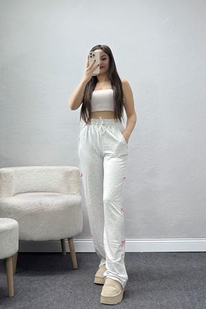 Kristal Kumaş Kurdeleli Eşofman Altı Karmelanj - 42927.102.