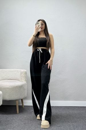 İki İplik Biyeli Eşofman Altı Siyah - 43968.1857.