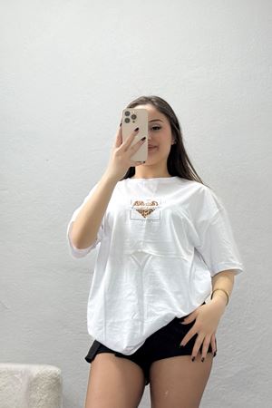 Baskılı Penye Tişört Kalplileo - 41305.0034.