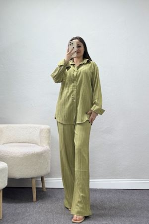 Gömlekli Kaş Takım Yeşil - 4161.1247.