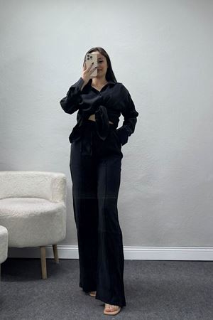 Modal Kumaş Gömlekli Takım Siyah - 4201.1247.