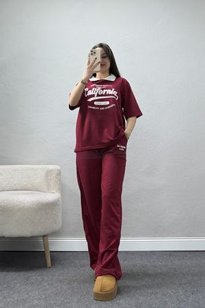 2 İplik Eşofman Takımı Bordo - 52278.1005.