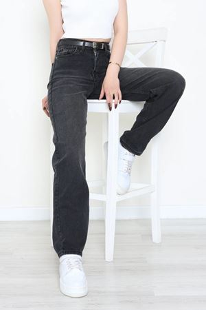 Kadın Baggy Kot Pantolon Koyufüme