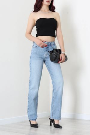 Kadın Straight Kot Pantolon Açıkmavi