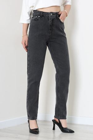 Kadın Mom Kot Pantolon Füme Model TV-91908