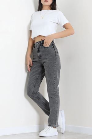 Kadın Mom Kot Pantolon Füme Model TV-91901