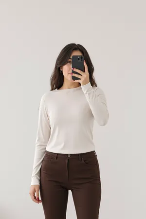 Kadın Bisiklet Yaka Body Taş