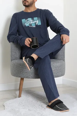 Süprem Erkek Pijama Takımı Lacivert