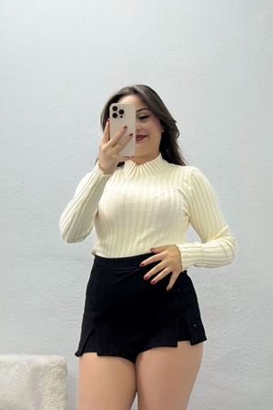 Kadın Uzun Kollu Triko Açıkbej