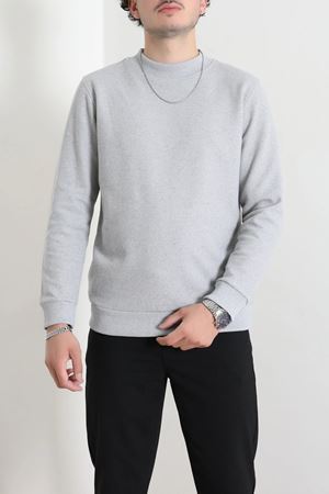 Selanik Yarım Boğazlı Erkek Sweat Gri