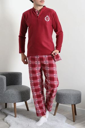 Polar Erkek Pijama Takımı Bordo