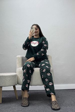 Kadın Welsoft Pijama Takımı Zümrüt