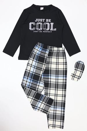 Çocuk 5-9 Yaş Milan Pijama Takımı Siyah