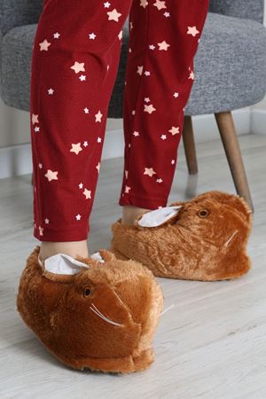Kadın Hayvanlı Panduf Camel