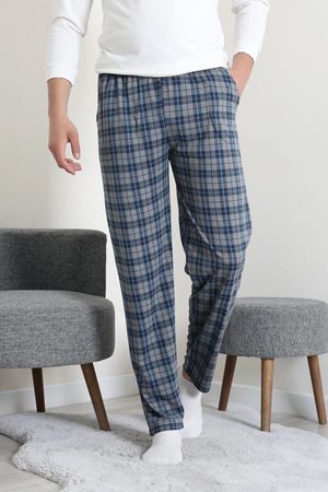 Süprem Cepli Erkek Pijama Altı Fümemavi