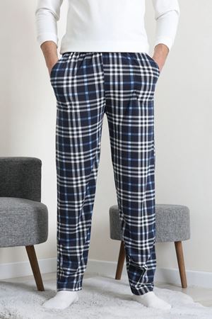 Süprem Cepli Erkek Pijama Altı Maviekose