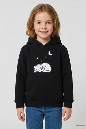 Kanguru Cepli Kapşonlu Çocuk Sweat Siyah Model TV-101198