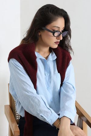 Kadın Mavi Işık Korumalı Ekran Gözlüğü Siyah Model TV-101522