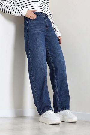 Kadın Baggy Kot Pantolon Laci