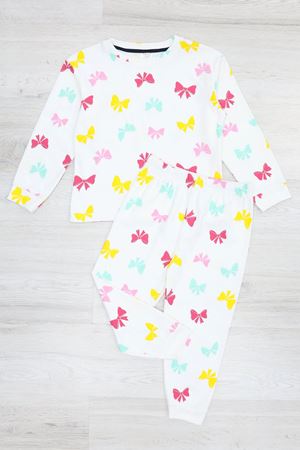 Kız Çocuk Pijama Takımı Beyazyeşil