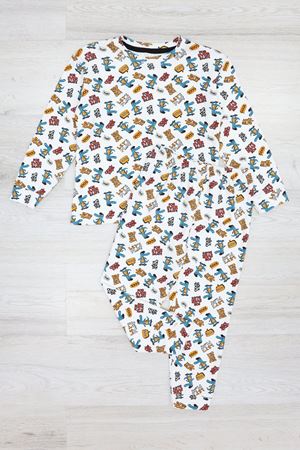 Erkek Çocuk Pijama Takımı Beyazmavi