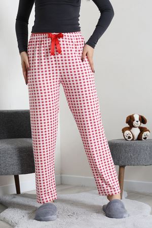 Kadın Milan Havlu Kemer Pijama Altı Pembe