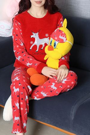 Kadın Welsoft Pijama Takımı Kırmızıgeyik