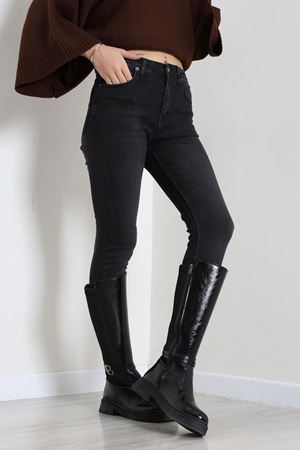 Kadın Dar Paça Kot Pantolon Füme Model TV-103235