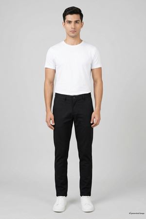 Erkek Gabardin Regular Klasik Pantolon Siyah
