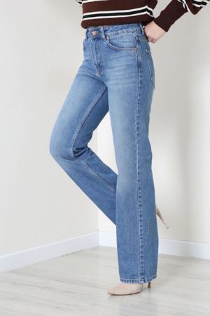 Kadın Straight Kot Pantolon Mavi Model TV-103543