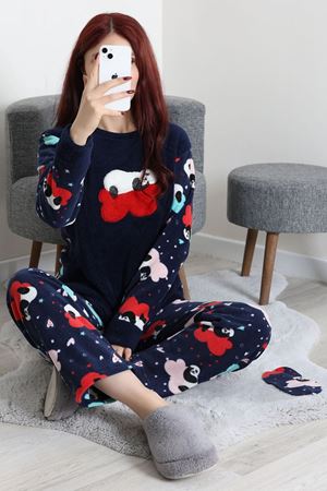 Kadın Welsoft Pijama Takımı Lacikırmızı