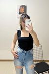 Askılı Kaşkorse Bluz Siyah - 10809.1567.