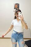 Polo Yaka Crop Bluz Beyaz - 10939.1723.