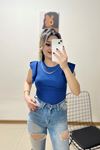 Kolye Detaylı Bluz Saks - 10943.1723.