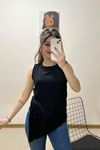 Alt Asimetrik  Bluz Siyah - 10671.1095.