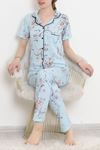 Düğmeli Pijama Takımı Bebemavilila - 10873.1048.