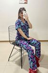 Düğmeli Pijama Takımı Lacidesenli - 10873.1048.