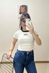 Babe Nakışlı Bluz Ekru - 11009.1567.