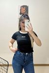 Babe Nakışlı Bluz Siyah - 11009.1567.