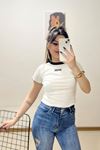 Babe Nakışlı Bluz Krem - 11009.1567.