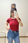 Babe Nakışlı Bluz Kırmızı - 11009.1567.