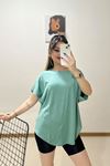 Altı Oval Tişört Mint - 10660.1095.